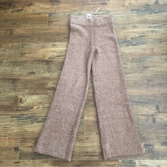 **NWT** SKIMS Cozy Knit Pants Camel S/M - Picture 7 of 11